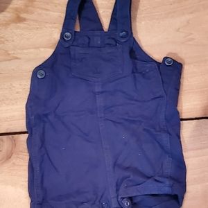 Carters navy blue short overalls